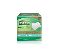 Depend Pants M for incontinence and bladder leakage protection