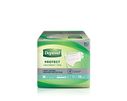 Depend Tape M for incontinence and bladder leakage protection