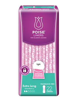 Poise extra long liners packshot
