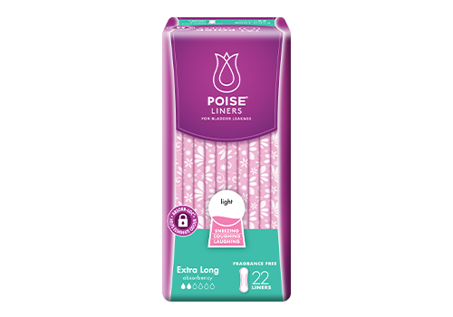 Poise extra long liners packshot