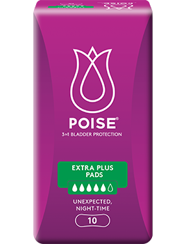 Poise extra plus pads packshot